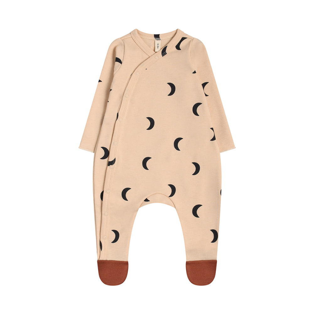 inzelane kids - organic zoo - PEBBLE MIDNIGHT SUIT WITH CONTRAST FEET