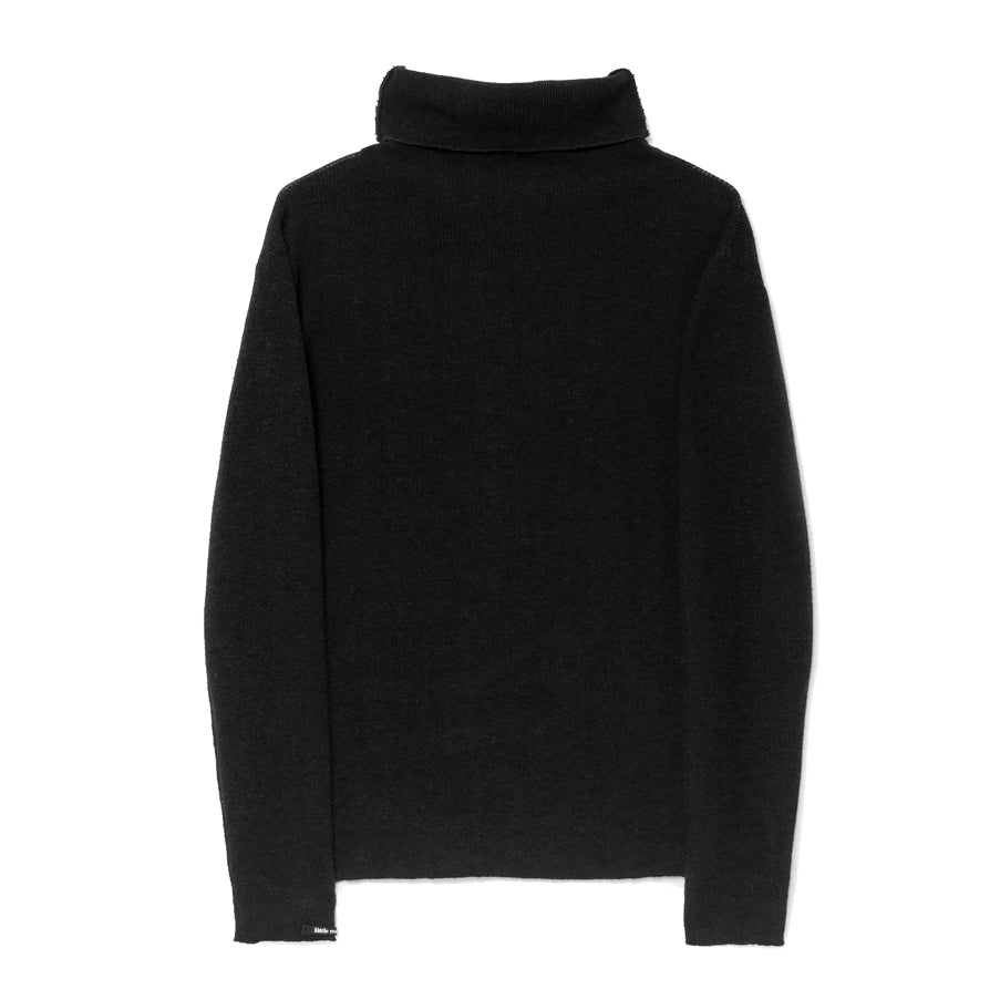 little creative factory - TRICOT HIGH-NECK JERSEY - Black