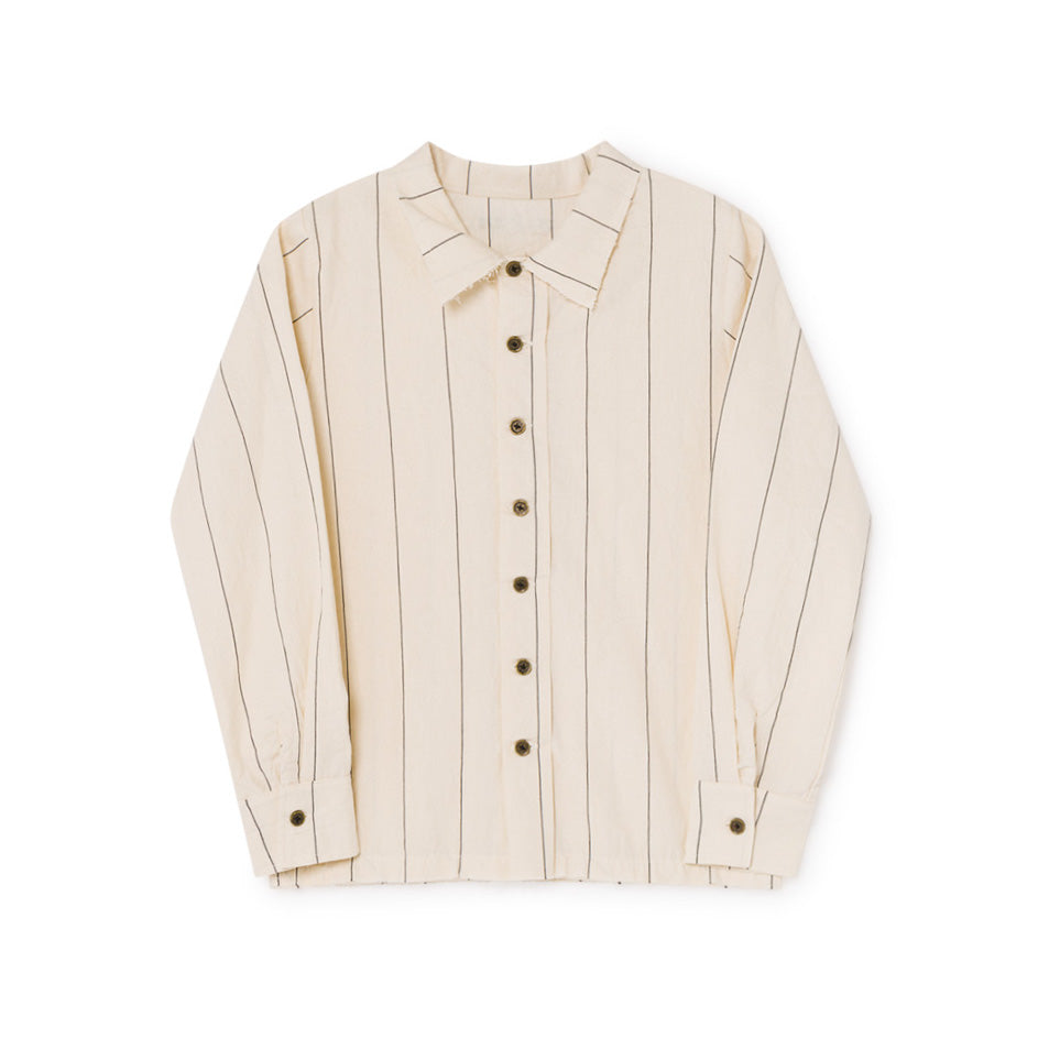 little creative factory - THIN-STRIPE SHIRT - Cream