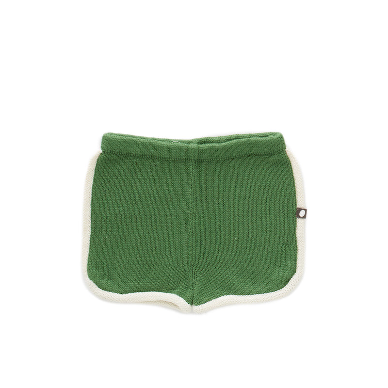 oeuf - 70s SHORTS - Green/White