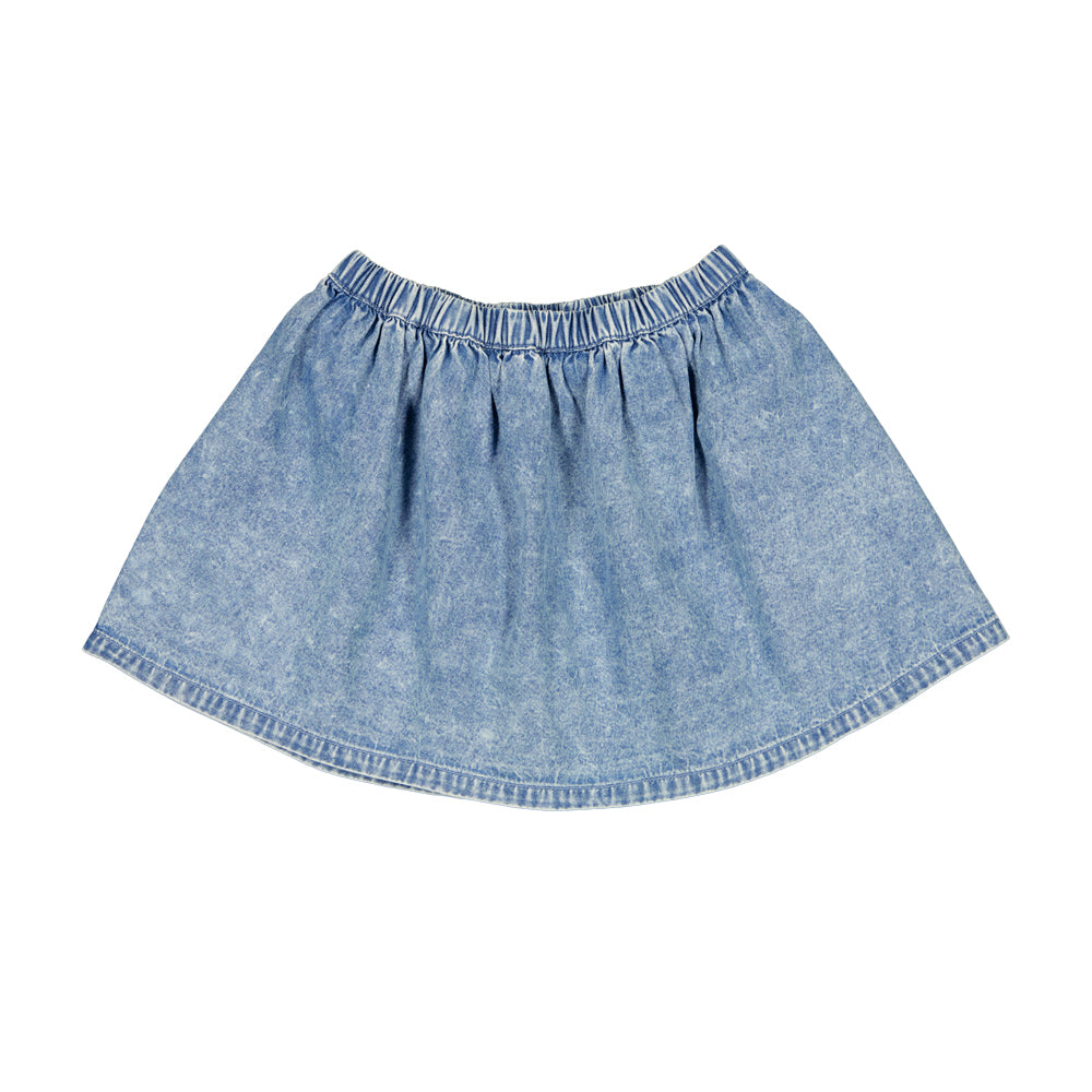 louis louise - SKIRT MINETTE - Chambray Washed