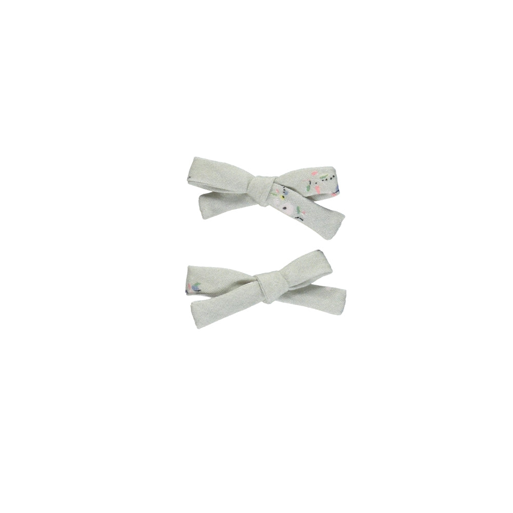 bebe organic - NORA PIGTAIL SET - Sage Flowers
