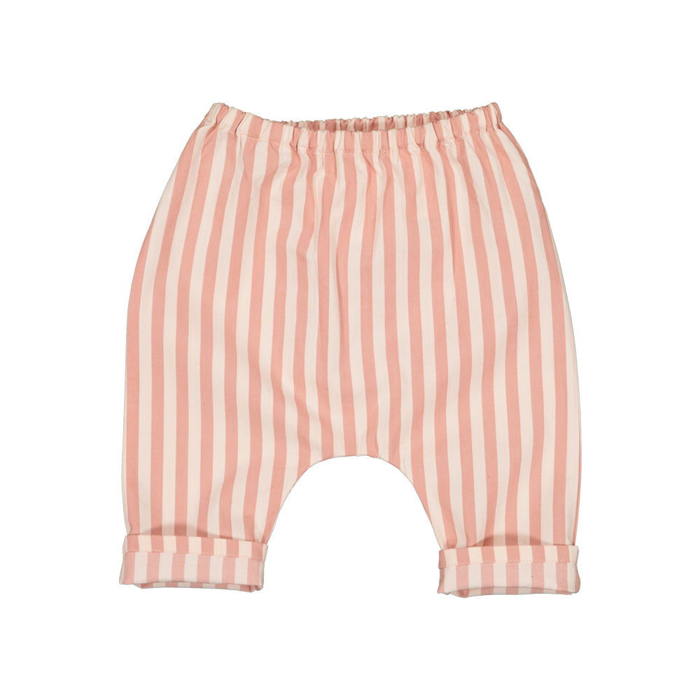 louis louise - TROUSERS JUNGLE STRIPES - Pink